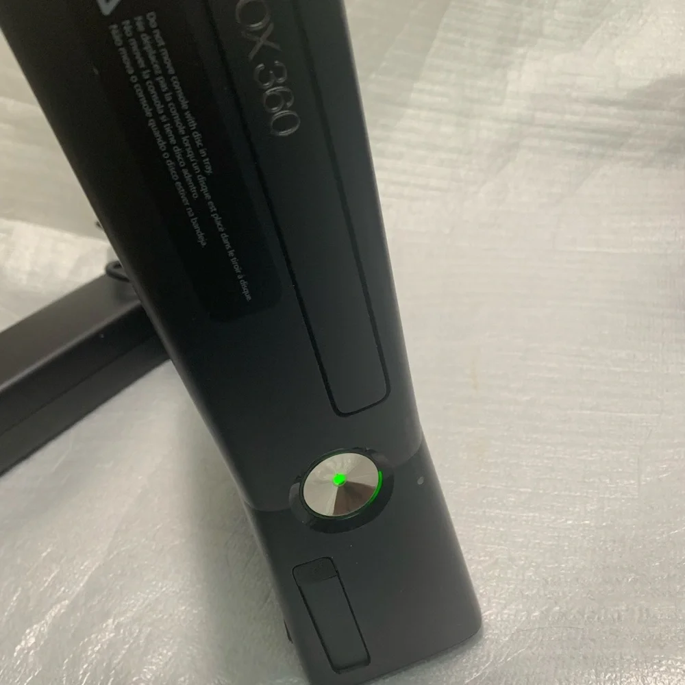 Microsoft Xbox 360 S Slim Model 1439 Console +OEM Power Supply A11-120N1A Tested